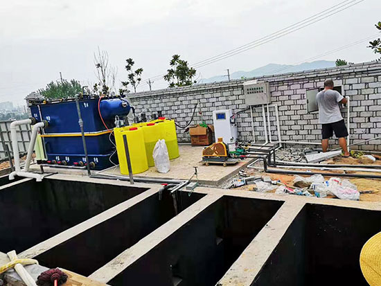海南化工厂污水处理安装现场